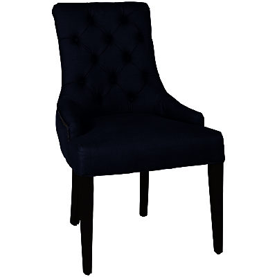 Neptune Henley Upholstered Linen Dining Chair Navy